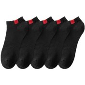 Resim Bgk Unisex 5'li Spor Patik Çorap Yıkanmış Siyah 