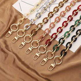 Resim Çanta Yapımı için Akrilik Reçine Zincir Askısı - Çantalar için 60cm Moda Plastik Omuz Askısı Aksesuarı, Trendy Çanta Zinciri Değiştirme - Dayanıklı ve Şık 