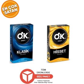 Resim Okey Prezervatif Kondom Klasik & Okey Prezervatif Kondom Hisset 