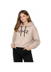 Resim Kız Çocuk Kapüşonlu Sweatshirt Bgl-st05274 Taş 