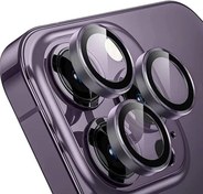 Resim Apple iPhone 14 Pro Safir Lens Koruma Deep Purple 