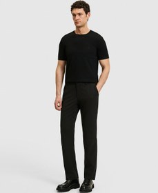 Resim Cacharel Siyah Slim Fit Beli Lastikli Pantolon 