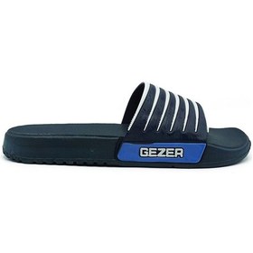 Resim Erkek Lacivert-beyaz Lüx Banyo Havuz Plaj Terlik 12470 Lacivert-beyaz 