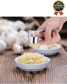Resim Çok Amaçlı Mutfak Paslanmaz Çelik Kompakt Tasarım Pratik Sağlam Kıyıcı Sarımsak Ezme Aleti Rendesi Çok Renkli 