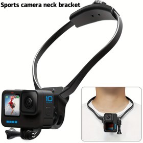 Resim Sporcukamera boyun standı, telefon klipsi ile birlikte uygun /Aksiyon için, cep telefonları için de kullanılabilir 