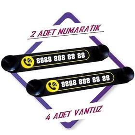Resim Park Telefon Numarası Numaratik Araç Numaratör 2 Adet 