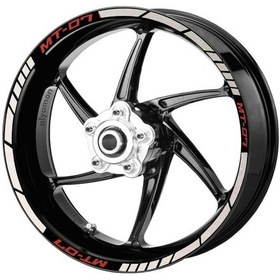 Resim Deeb Yamaha Mt07 Jant Şeridi Beyaz Kırmızı Model X N11.8298 