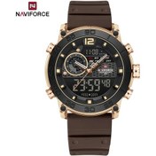 Resim Fochsia Navıforce Erkek Spor Saati: Su Geçirmez, Kronograf, Çift Zaman, Golden Brown Diğer 