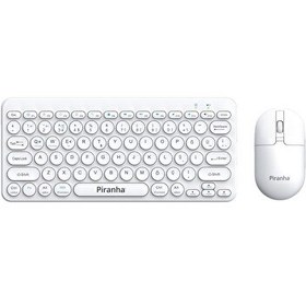 Resim Piranha 2382-B Bluetooth 2.4G Windows macOS Android Kablosuz Türkçe Q Klavye Mouse Seti 