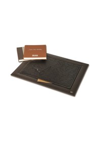 Resim Paris Garni Kapak Içi Kadife Kaplı Elıte Pad Sümen 42X55 Cm Kahve 