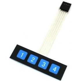 Resim 1x4 Membran Tuş Takımı - Keypad 