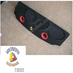 Resim Renault Clio Sedan 2000 2009 4lü oval hoparlörlü Pandizot Polyesterli 2 Portlu Kabartmalı 