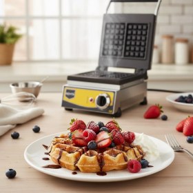 Resim Remta Döküm Kare Model Waffle Makinası Elektrikli - W10 