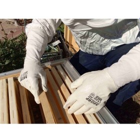 Resim Sedef Beekeeping Arıcı Tulum Maske + Arıcı Uzun Eldiven Kıyafet Set L 