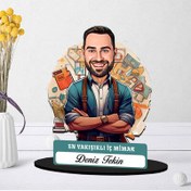 Resim Kişiye Özel Erkek İç Mimara Hediye Karikatürlü Biblo 