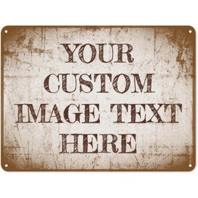 Resim Özelleştirilebilir Vintage Metal Tabela, Eskitme Tasarımlı Kişiselleştirilmiş Duvar Dekoru, Boyut 20.32x30.48 cm, Ticari Kullanım için Uygun, Ofis, Bar, İç ve Dış Mekan 