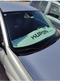 Resim Kupon Baskılı Oto Göğüs Örtüsü Beyaz Havlu 