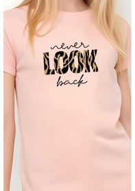 Resim Fyk Kids Kız Çocuk Look Baskılı Tişört Somon 