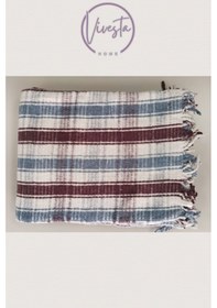 Resim Scotch Battaniye 180 220 Cm Lüks, Yumuşacık Ve Sıcak Tutucu Konfor Battaniyesi Bordo 