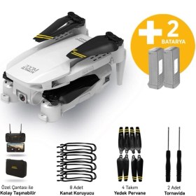 Resim CX017 Wifi Çift Kameralı Katlanabilir 1080P Drone + 2 Bataryalı Set 