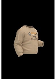 Resim BabyCosy Organik Pamuk Sweatshirt,%100 Organik Pamuk,bebek Ve Yenidoğan Serisi,kışlık Koleksiyon Gri 