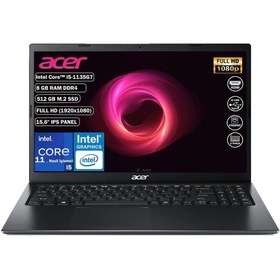 Resim ACER Extensa 15 EX215-54 NX.EGJEY.00A i5-1135G7 8 GB 512 GB SSD 15.6" Free Dos FHD Bilgisayar 