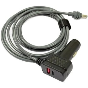 Resim Synodicmonth Starlink Mini Güç Kablosu 12v-24v Adaptörü Dc Güç Kablosu Pd Kablosu 60w Dijital Ekranlı Araç Aksesuarları 3 Metre 