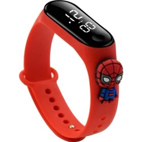 Resim Zavira Çocuk Kol Saati LED Dokunmatik Su Geçirmez Spiderman Örümcek Adam 