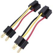 Resim Dianziye H4 Fari Soketi Dönüştürücü, H4656/h5054/h6052 Vb. Uyumlu, Plastik Malzeme, Siyah Renk, 2 Adet Paket - Sı-at02168 