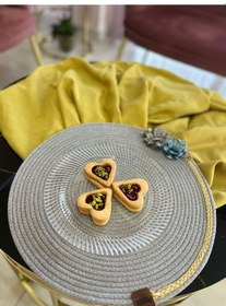 Resim River World 39 Cm'lik Supla Amerikan Servis Jüt Örme Çiçekli Çok Renkli 