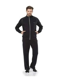 Resim Pierre Cardin 7055 Erkek Uzun Kollu Dik Yaka Eşofman Takımı-siyah Siyah 