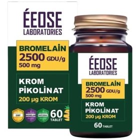 Resim Eeose Bromelain Krom Pikolinat 60 Tablet 