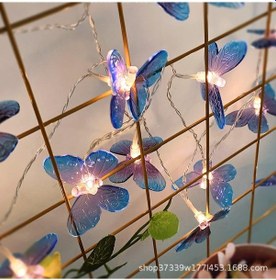Resim Xindoker Mor Kelebek Dekoratif Led Işık Zinciri - 3 Metre 20 Lümen, Dış Mekan, Noel Ve Bahçe Dekorasyonu, Dayanıklı malzeme Diğer 