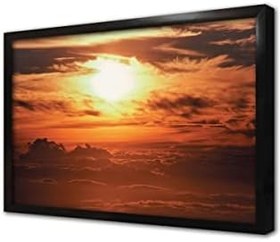 Resim Kızıla Bürünmüş Gökyüzü Çerçeveli Cam Tablo 20x30 cm CA20181 