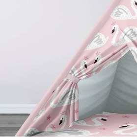 Resim instababyrooms Çocuk Oyun Çadırı Kuğu Prenses Dijital Baskılı 