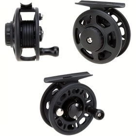 Resim 60mm Siyah Balıkçılık Makarası - Dayanıklı Plastik, Ergonomik Kolu, Tatlı Su ve Tuzlu Su Balıkçılığı için Pürüzsüz Sürükleme Sistemi, Balıkçılık Makarası, Şık Balıkçılık Ekipmanı 