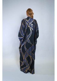 Resim Crystalia Jakar Kumaş Ve İç Elbiseli Sendi Kumaş İkili Takım Abaya Çok Renkli 