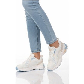 Resim Pierre Cardin Beyaz Mavi Hafızalı Taban Fileli Hafif Kadın Spor Ayakkabı Pcı-11369 G Beyaz - Mavi 