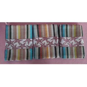 Resim 3'lü Renkli Yıldızlı El Bezleri 