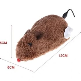 Resim Kurmalı Kedi Eğitim Oyuncağı Tüylü Peluş Fare Yakalama Interaktif Sevimli Eğlenceli Oyuncak 
