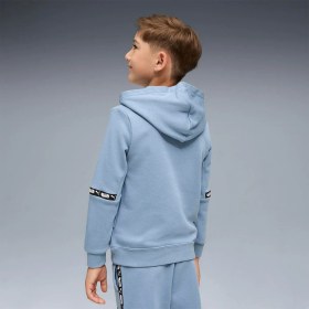 Resim Puma X HOT WHEELS Graphic Mavi Unisex Çocuk Sweatshirt 