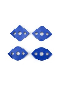 Resim Aubyhe Ahşap İşçiliği İçin 4'lü Yarıçap Kalıbı Seti - Farklı Boyutlu Yarıçap Oluşturucu Araç Mavi 