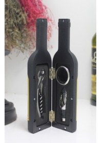 Resim 9023715453658drvs - Şişe Tirbuşon Seti Küçük Boy Siyah Renk Çok Renkli 