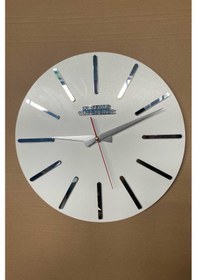 Resim Modern Duvar Saati Salon Ofis Ahşap Saat Hediyelik Duvar Saati Ahşap 