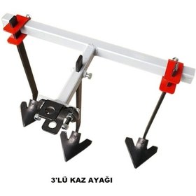 Resim Dalaz, Flash 250 Thorq 170f Dizel Çapa Makinası Uyumlu 3'lü Çelik Kaz Ayağı Ayarlanabilir 5,5 Hp 