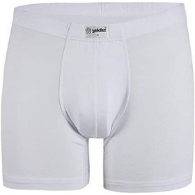Resim 6 Adet Yıldız Erkek Bambu Likralı Boxer Short Beyaz 320 