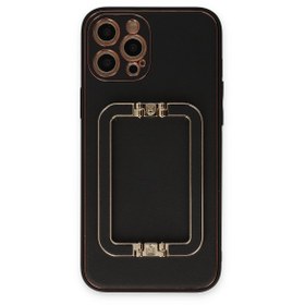 Resim artlab Art İphone 12 Pro Kılıf Coco Elit Kapak - Siyah Lab 