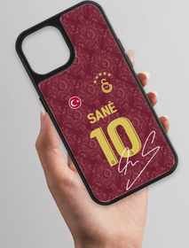 Resim Galatasaray Leroy Sane 3. Forma İmzalı Cam Telefon Kılıfı - iPhone 15 