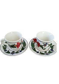 Resim El Yapımı 2'li Kahve Fincanı 