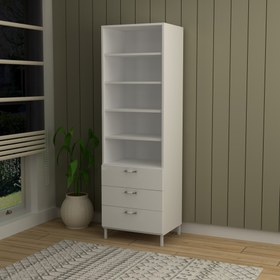 Resim Tek kapaklı 3 çekmeceli Geniş Dolap (Suntalam) - Cordoba / 60 cm / 60 cm 